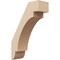 Ekena Millwork 3-inch W x 8-inch D x 12-inch H Aspen Rough Cedar Woodgrain TimberThane Knee Brace, Primed BRCUR03X08X12ASPRCPR - alternate 1